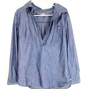 Carhartt Oversized Long Denim Button Down - Large (12/14)